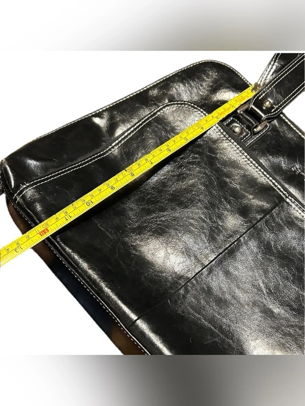 Samsonite Black Faux Leather Tote Handbag